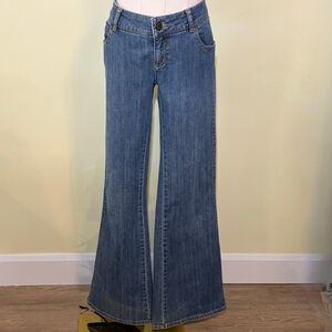 O'Neill Women’s Flare Blue Jeans Mid Rise SZ 9